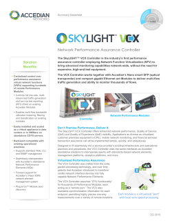 SkyLIGHT VCX - Accedian Networks
