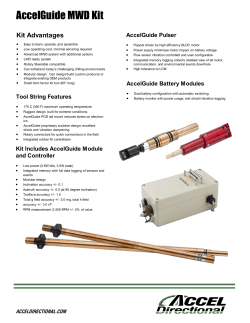 mwd tool brochure - Accel Directional Drilling