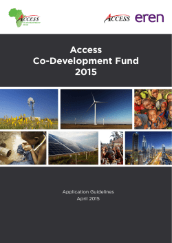 Access Co-Development Fund 2015