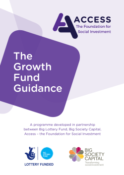 The Growth Fund Guidance - Access