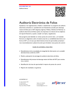 AuditorÃ­a ElectrÃ³nica de Folios