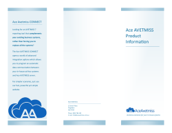 Ace Avetmiss Product Brochure