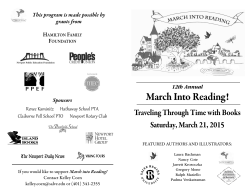 March into Reading Program - Aquidneck Collaborative for