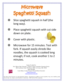 Microwave Spaghetti Squash - New Mexico State University