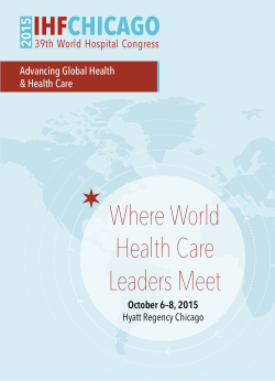 Where World Health Care Leaders Meet