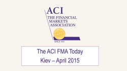The ACI FMA Today Kiev â April 2015