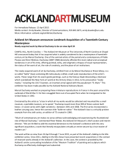 Press Release - Ackland Art Museum