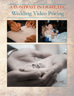 Videography Wedding Packages (Website)