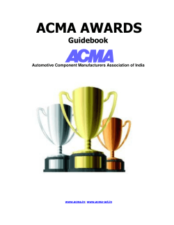Apply for ACMA Awards