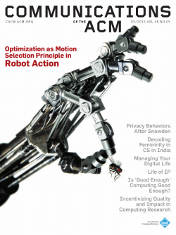 Communications of the ACM - May 2015