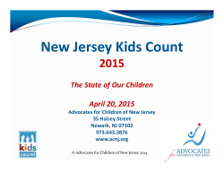 New Jersey Kids Count - Advocates for Children of New Jersey