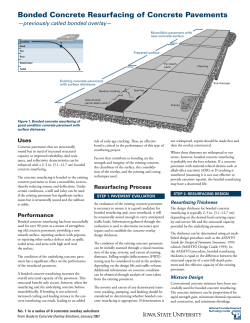 Bonded Concrete Resurfacing of Concrete Pavements - ACPA