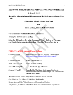 Africa, Its Diaspora, and Laws - Albany College of Pharmacy and