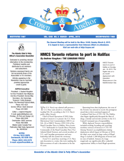 HMCS Toronto returns to port in Halifax