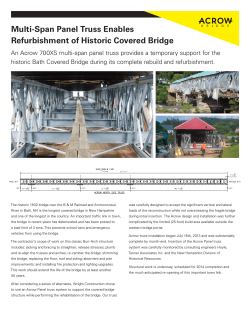 Refurbishment of Historic Covered Bridge