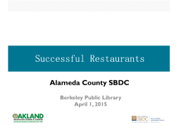 4-1-15 Successful Restaurants - Berkeley