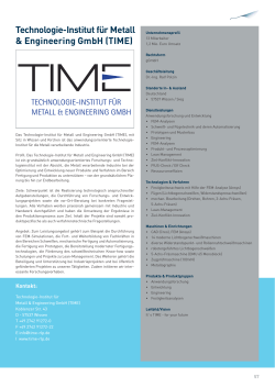 Technologie-Institut fÃ¼r Metall & Engineering GmbH (TIME)