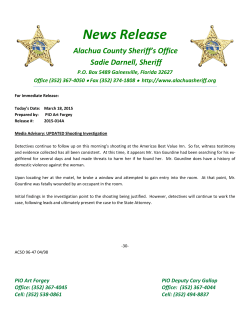 2015-014A UPDATE Shooting Investigation