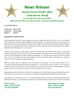 2015-017 Special Ceremony - Alachua County Sheriff`s Office
