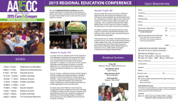 REC 2015 Brochure inside - Alzheimer`s Association