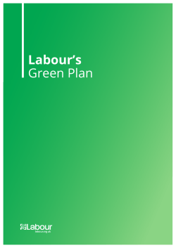 Labour`s Green Plan