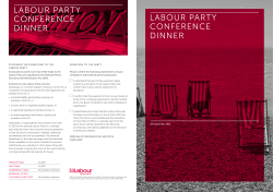labour party conference dinner labour party