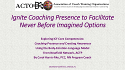 Ignite Coaching Presence to Facilitate Never Before
