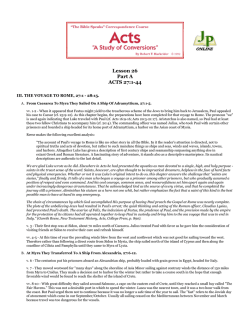 JP Acts 26 - Jordan Park Church of Christ