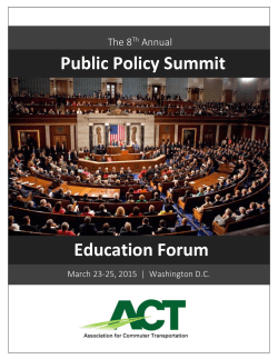 Public Policy Summit Education Forum