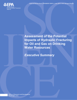 Assessment of the Potential Impacts of Hydraulic Fracturing for Oil