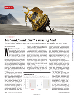 Lost and found: Earth`s missing heat