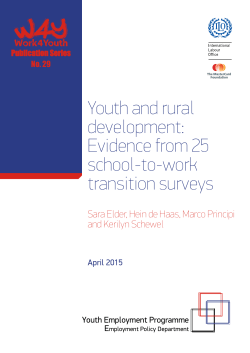 Youth and rural development: Evidence from 25 school-to