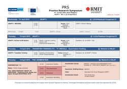 General PRS schedule - Adapt-r