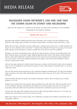 Macquarie Radio Network â Survey Results by Station
