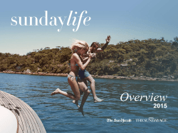 Sunday Life Short Credentials - Fairfax Media Adcentre | adcentre