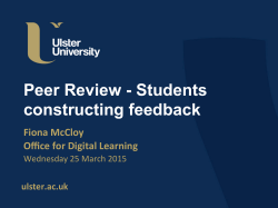 Peer Review - Access Digital and Distributed Learning