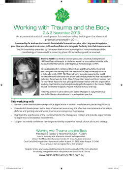 Working with Trauma and the Body