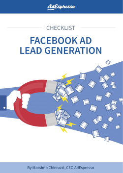 facebook ad lead generation checklist