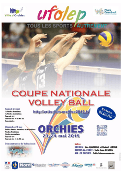 Volley Ball - circulaire adultes 2015