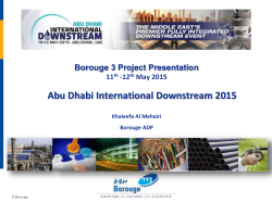 Borouge - Abu Dhabi International Downstream 2015