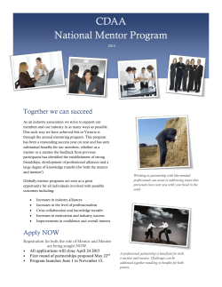CDAA National Mentor Program