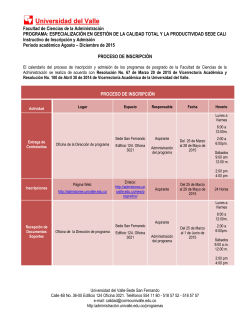 Instructivo Proceso de InscripciÃ³n/AdmisiÃ³n 2-2015