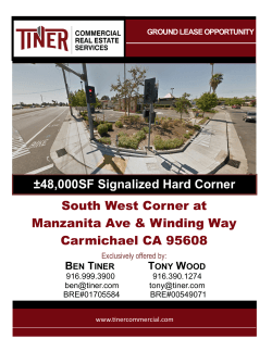 SW Corner Manzanita Ave & Winding Way