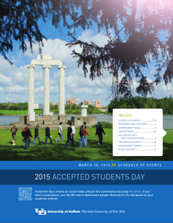 2015 Accepted Students Day Program