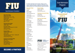 BECOME A PANTHER - FIU Admissions