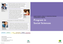 Program in Social Sciences