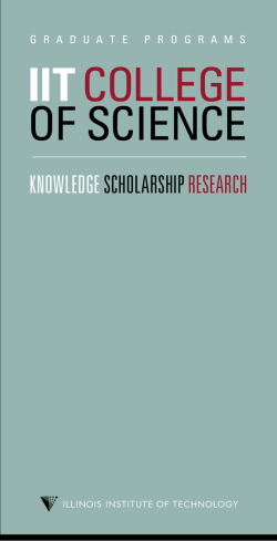 IITCOLLEGE OF SCIENCE - Illinois Institute of Technology