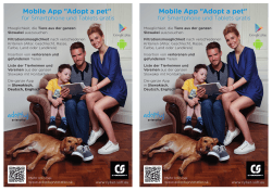Mobile App "Adopt a pet"