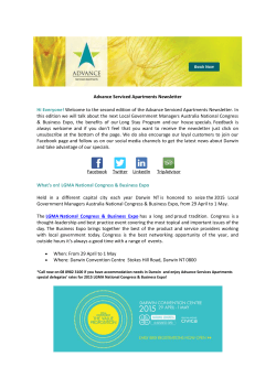 to Advance Newsletter Mar 2015 Issue