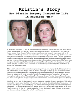 How Plastic Surgery changed my life